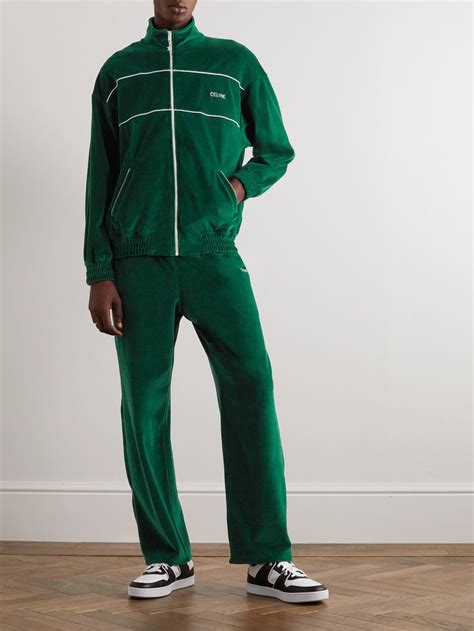 celine tracksuits|celine velvet tracksuit.